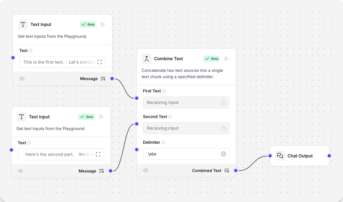 Combine text component