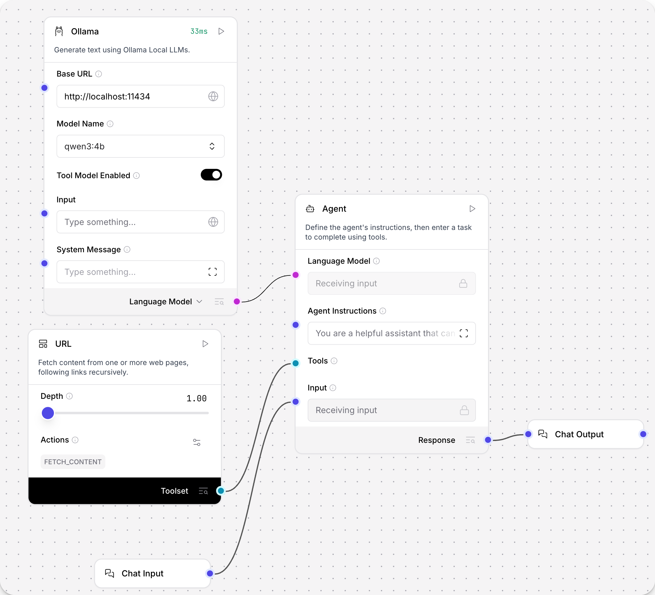 Ollama Embeddings component in an embedding generation flow
