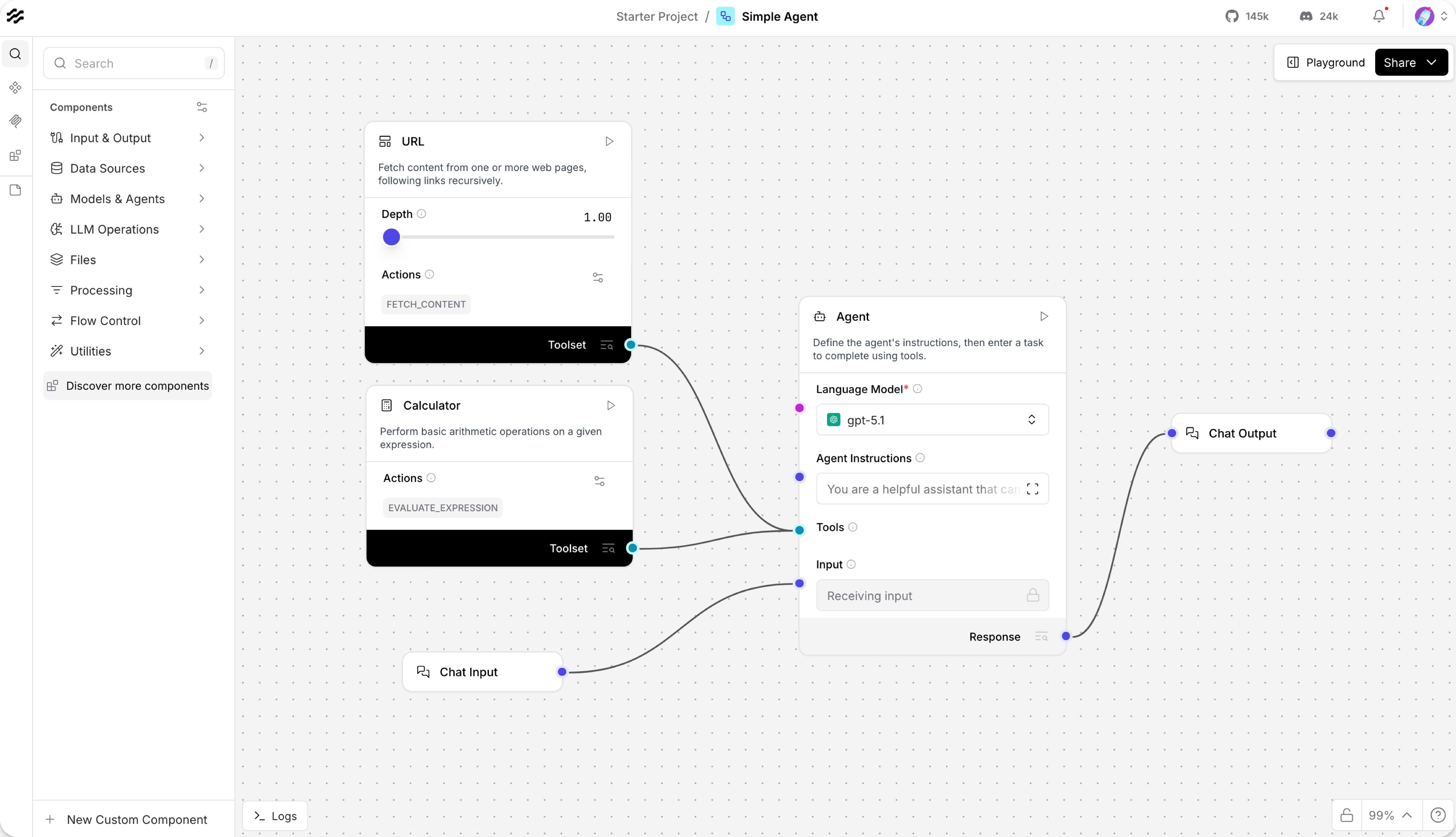 Simple Agent template