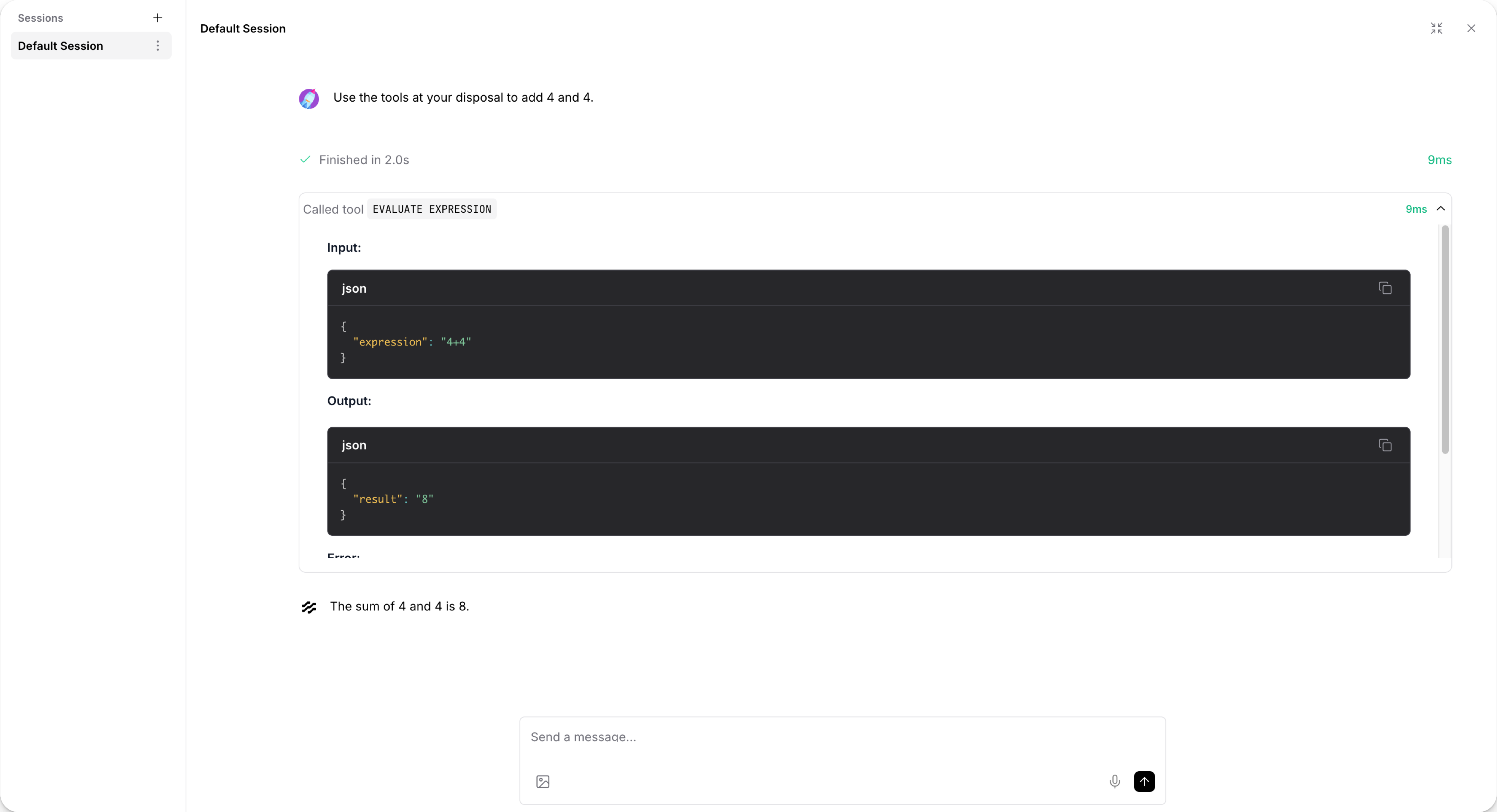 Playground with Agent tool