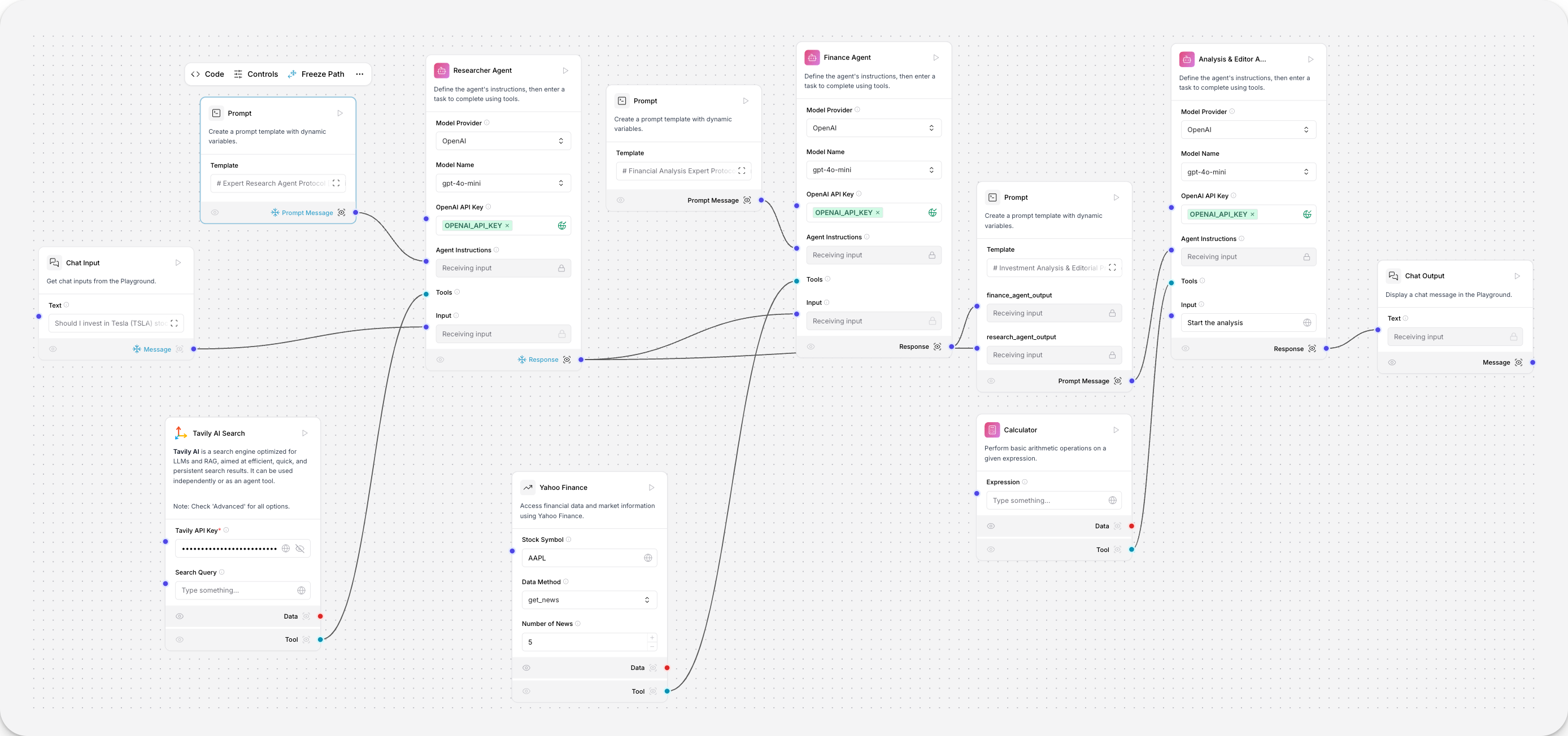 Starter flow for Sequential Tasks Agent