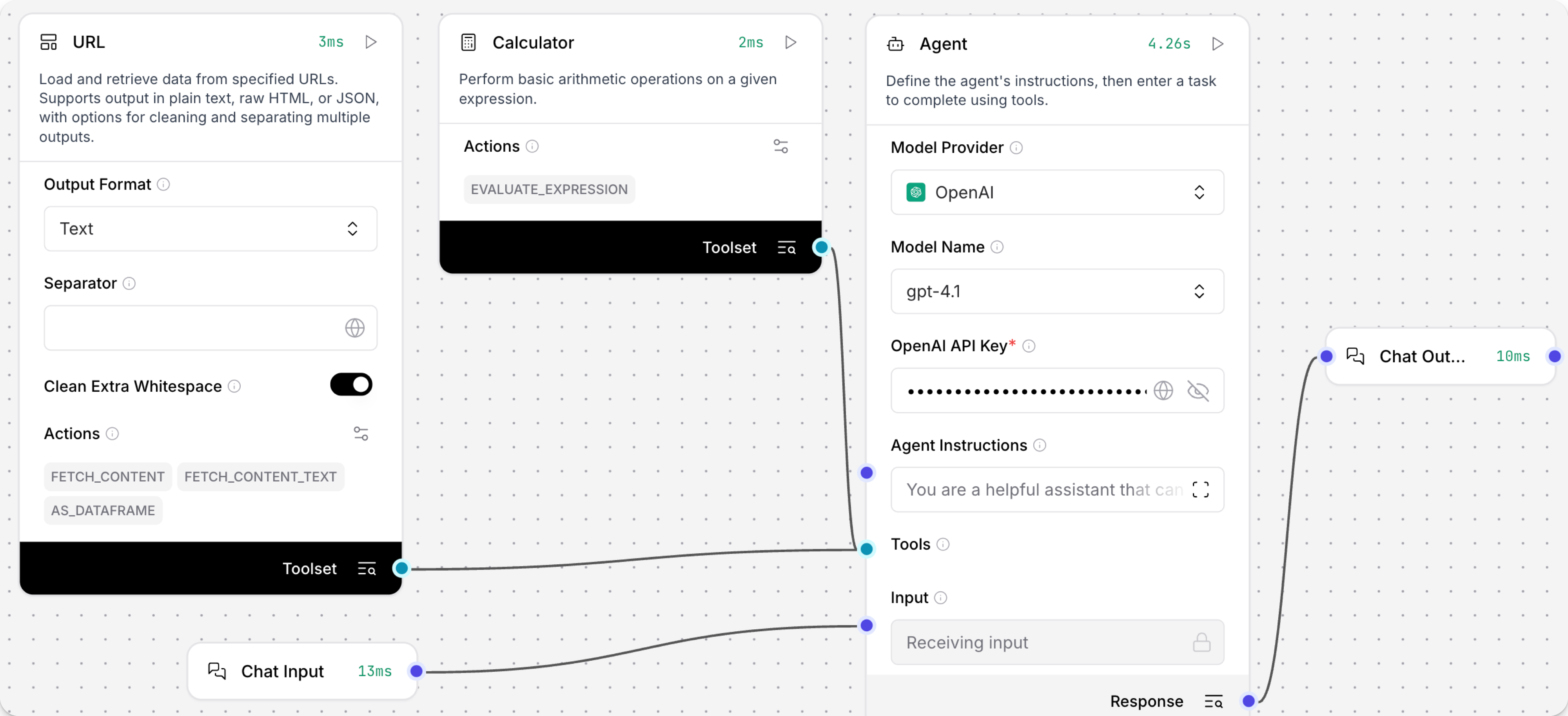 Simple agent starter flow