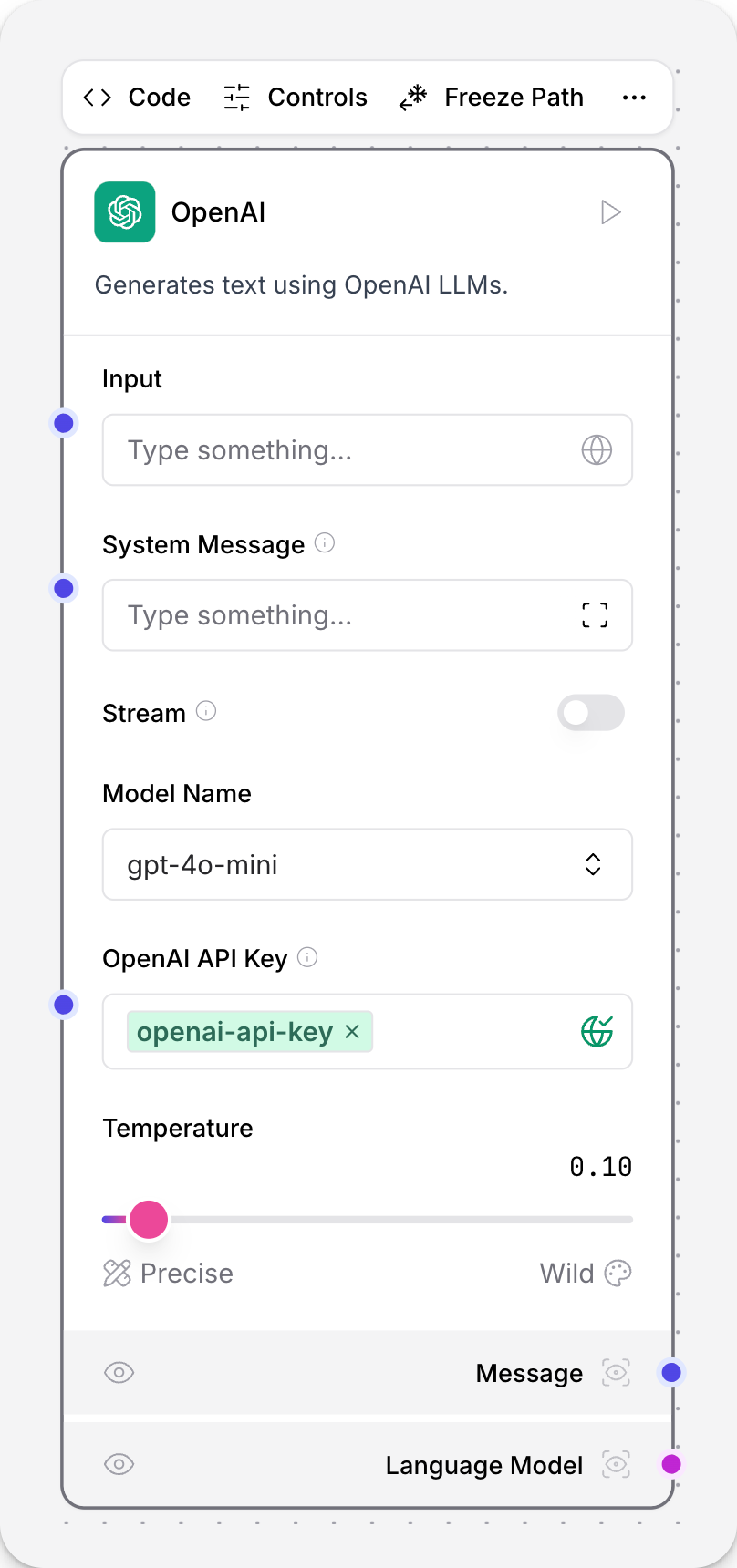 Prompt component