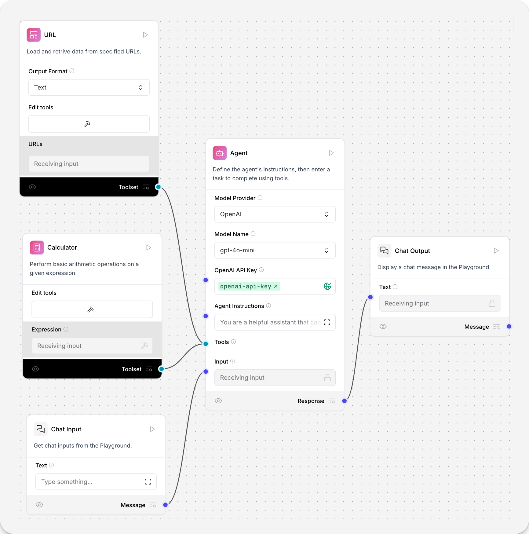 Starter flow simple agent